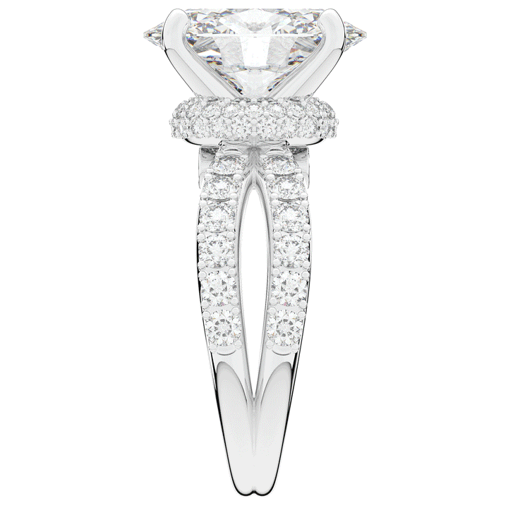 6.25CT.TW OVAL LAB DIAMOND ENGAGEMENT RING