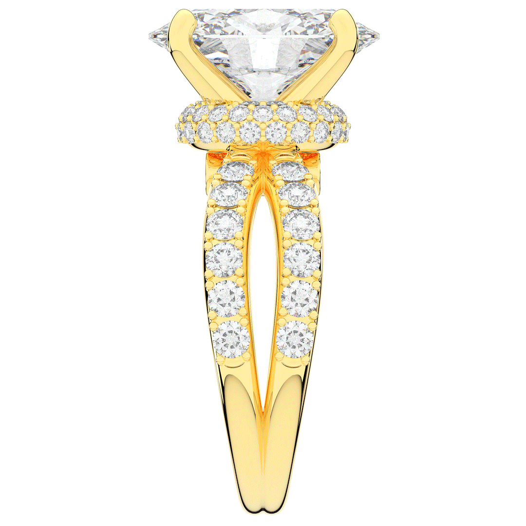 6.25CT.TW OVAL LAB DIAMOND ENGAGEMENT RING