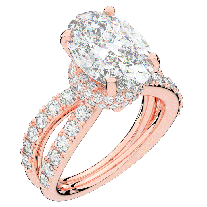 6.25CT.TW OVAL LAB DIAMOND ENGAGEMENT RING