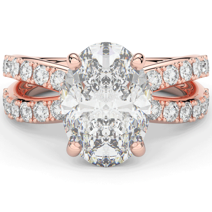 6.25CT.TW OVAL LAB DIAMOND ENGAGEMENT RING