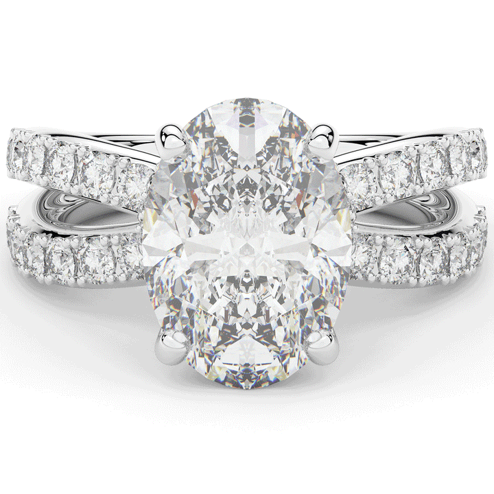 6.25CT.TW OVAL LAB DIAMOND ENGAGEMENT RING