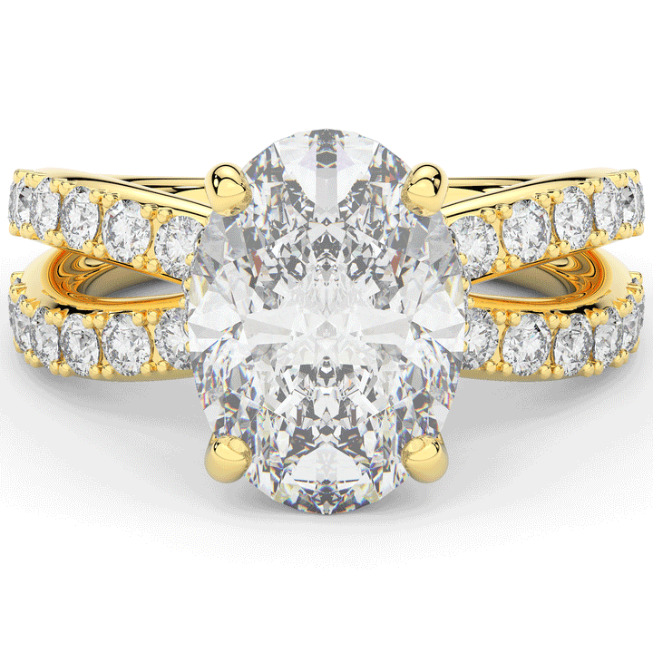 6.25CT.TW OVAL LAB DIAMOND ENGAGEMENT RING