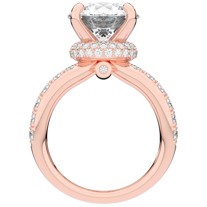 6.25CT.TW ROUND LAB DIAMOND ENGAGEMENT RING - Nazarelle