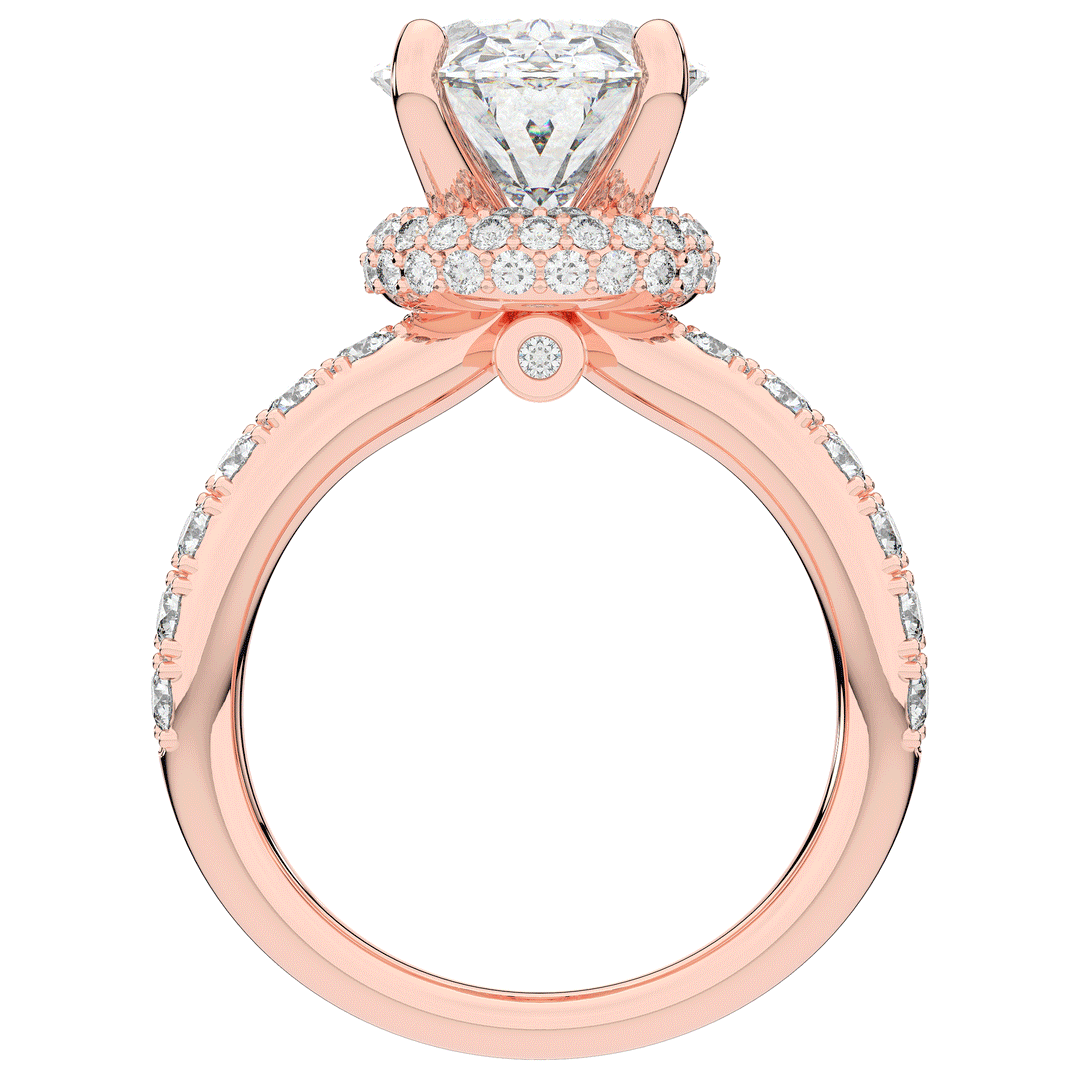 6.25CT.TW OVAL LAB DIAMOND ENGAGEMENT RING