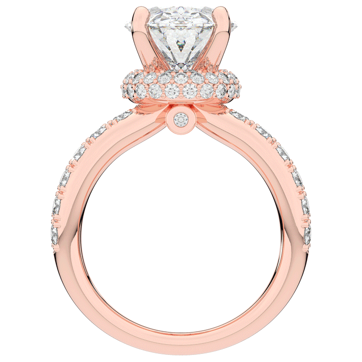 6.25CT.TW OVAL LAB DIAMOND ENGAGEMENT RING