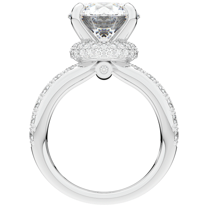 6.25CT.TW ROUND LAB DIAMOND ENGAGEMENT RING - Nazarelle