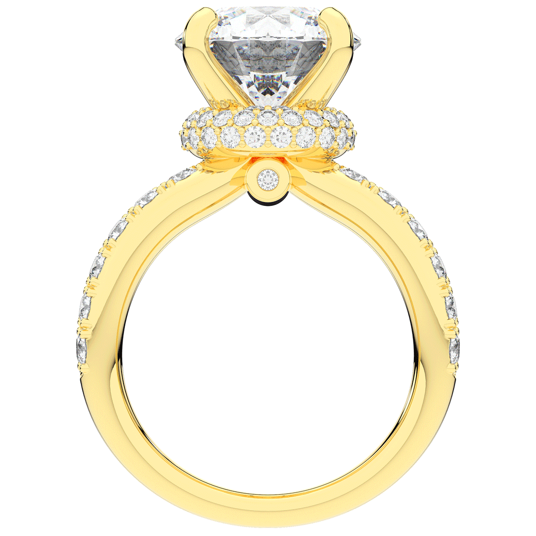 6.25CT.TW ROUND LAB DIAMOND ENGAGEMENT RING - Nazarelle