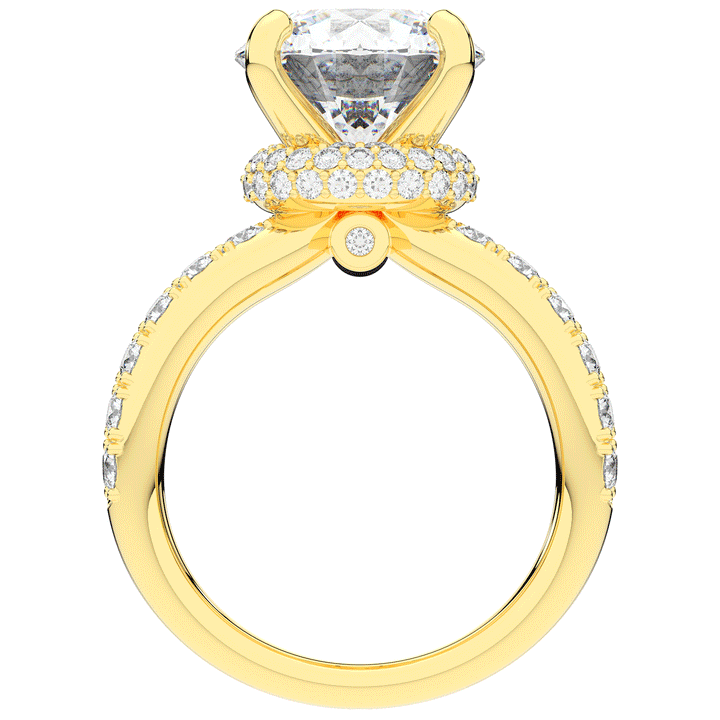 6.25CT.TW ROUND LAB DIAMOND ENGAGEMENT RING - Nazarelle
