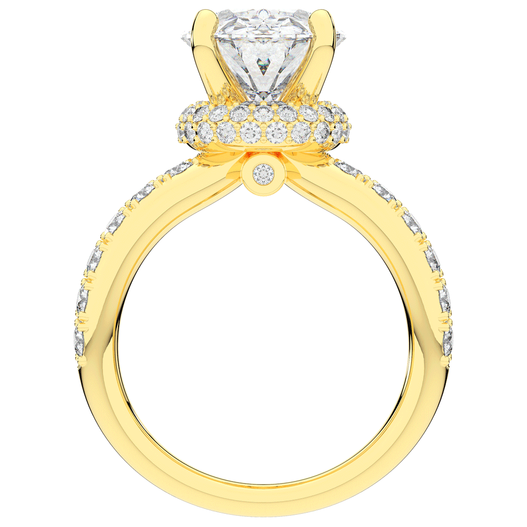 6.25CT.TW OVAL LAB DIAMOND ENGAGEMENT RING