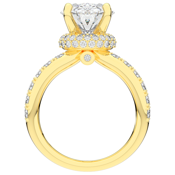 6.25CT.TW OVAL LAB DIAMOND ENGAGEMENT RING