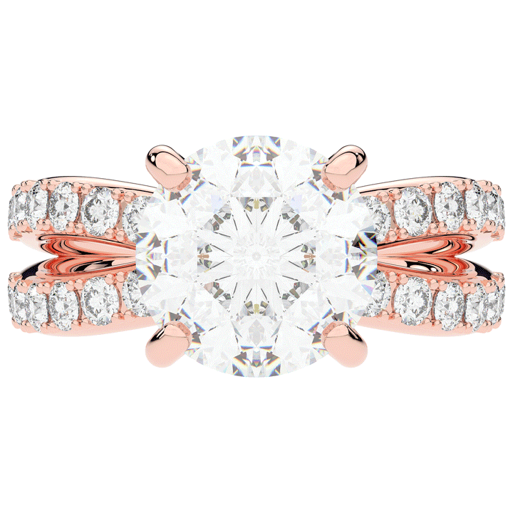6.25CT.TW ROUND LAB DIAMOND ENGAGEMENT RING - Nazarelle