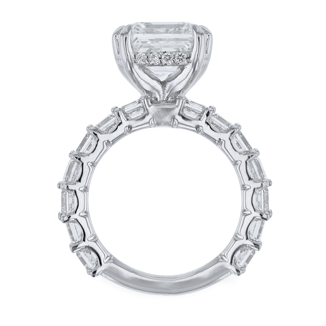 Ascher Cut Diamond Engagement Ring, 7.96ct.