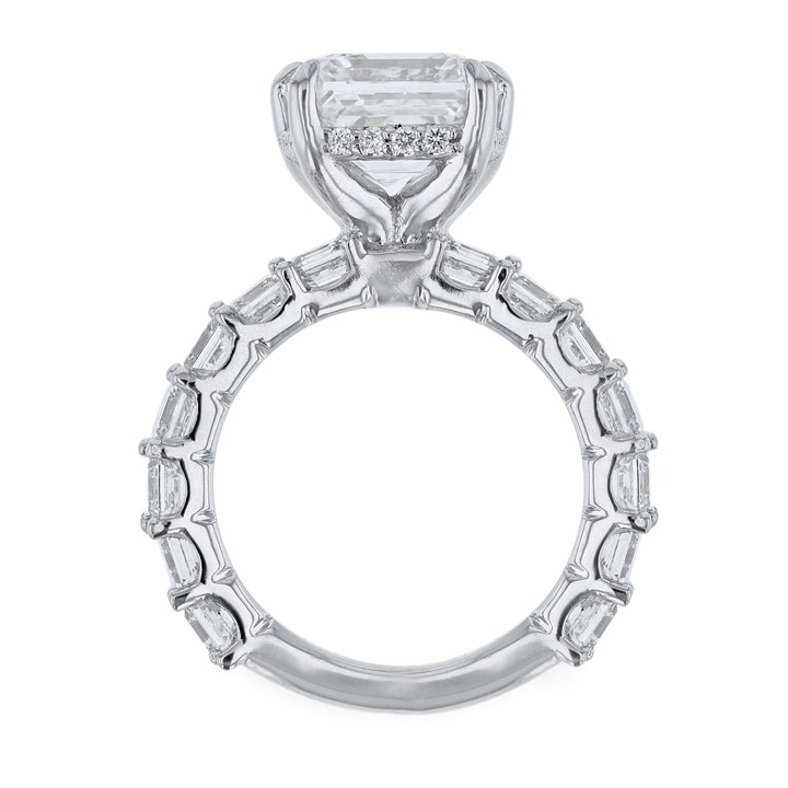 Ascher Cut Diamond Engagement Ring, 7.96ct.