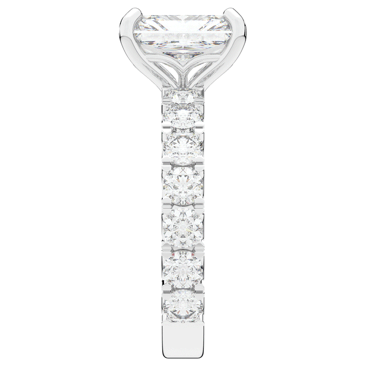 4.35CT.TW RADIANT LAB DIAMOND ENGAGEMENT RING - Nazarelle