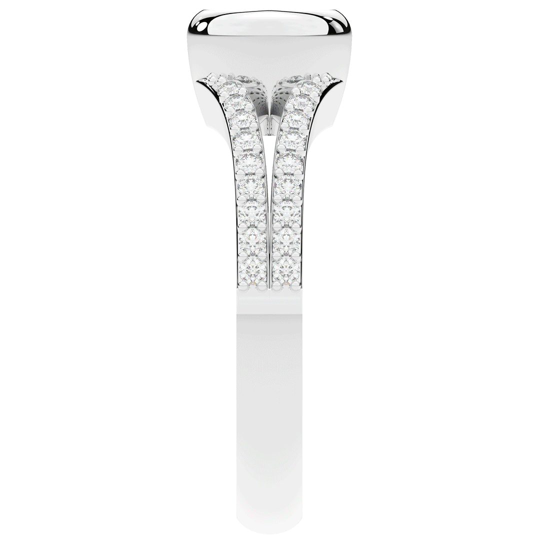 1.10CT.TW ROUND LAB DIAMOND SOLITAIRE ENGAGEMENT RING - Nazarelle