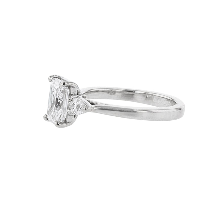 Double Pear Emerald Shape Diamond Ring