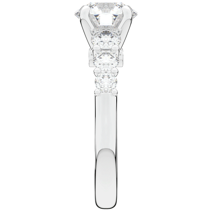 3.00CT.TW ROUND LAB DIAMOND  ENGAGEMENT RING - Nazarelle