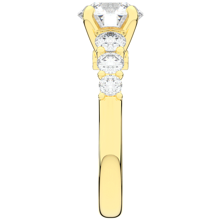 3.00CT.TW ROUND LAB DIAMOND  ENGAGEMENT RING - Nazarelle