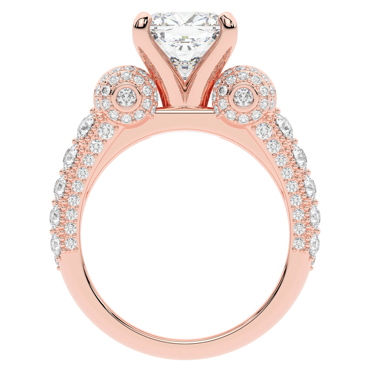 4.75CT.TW CUSHION LAB DIAMOND ENGAGEMENT RING - Nazarelle
