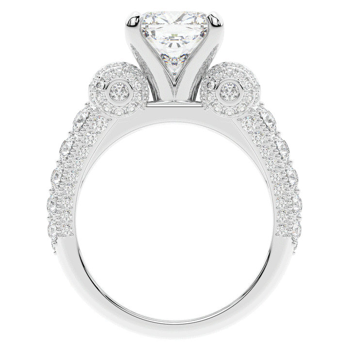 4.75CT.TW CUSHION LAB DIAMOND ENGAGEMENT RING - Nazarelle