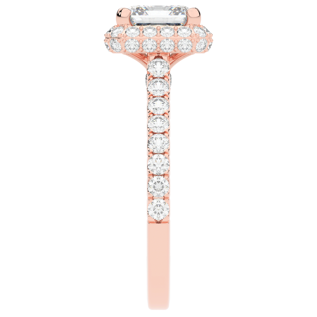 2.75CT.TW ASSCHER LAB DIAMOND HALO ENGAGEMENT RING - Nazarelle