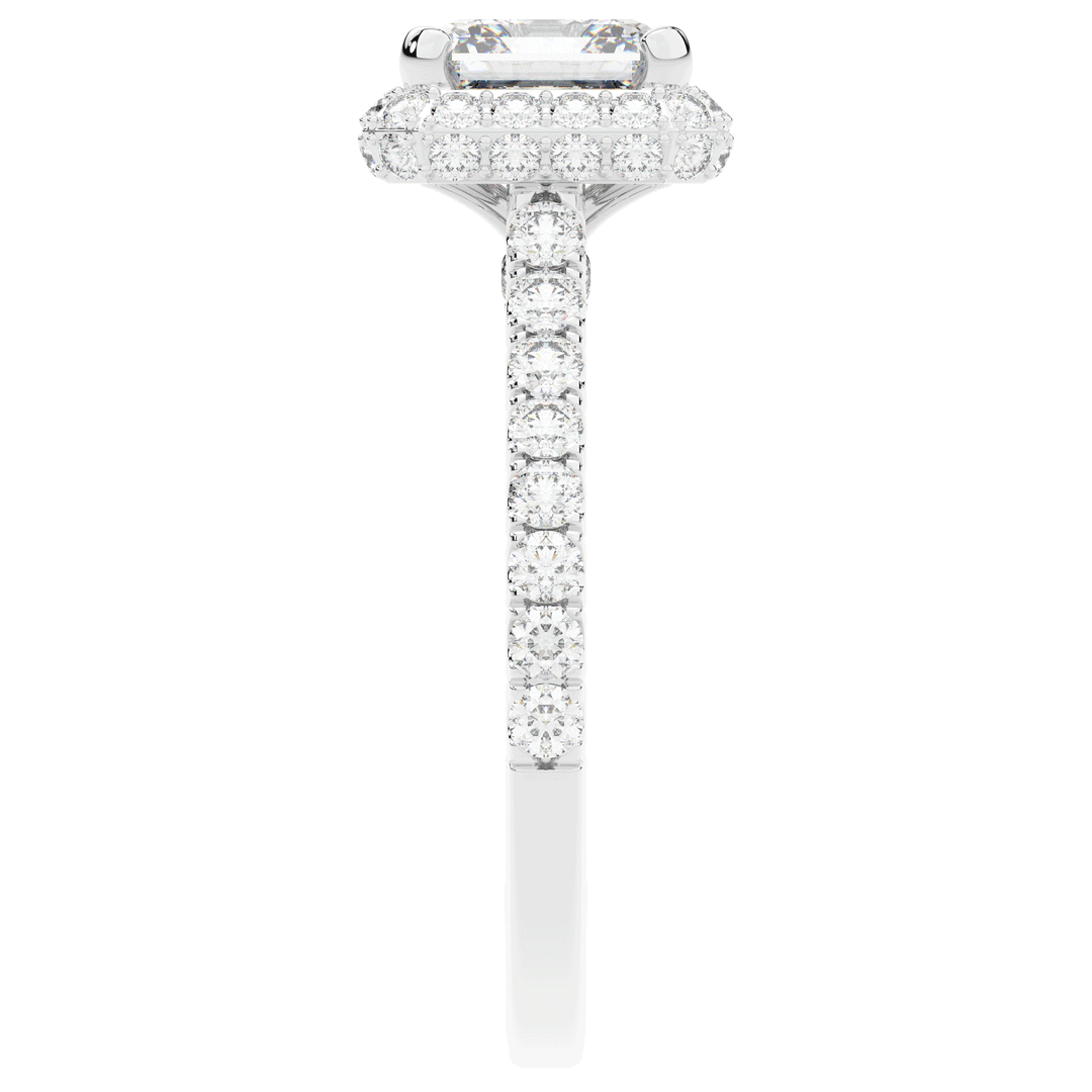 2.75CT.TW ASSCHER LAB DIAMOND HALO ENGAGEMENT RING - Nazarelle