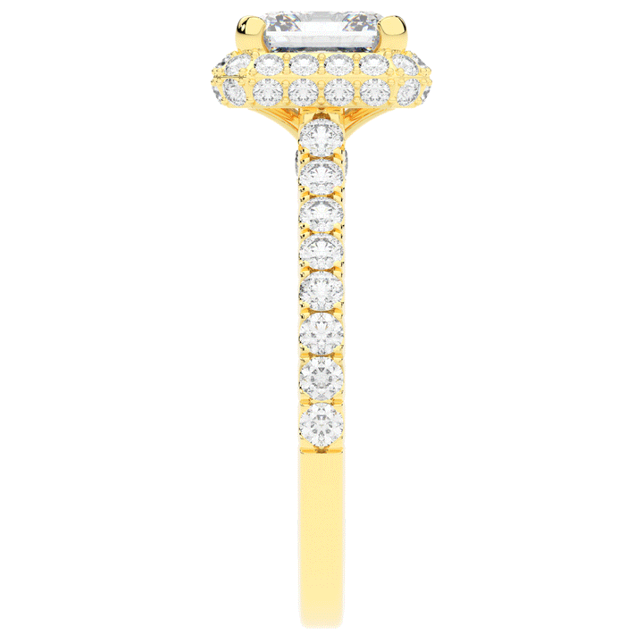 2.75CT.TW ASSCHER LAB DIAMOND HALO ENGAGEMENT RING - Nazarelle