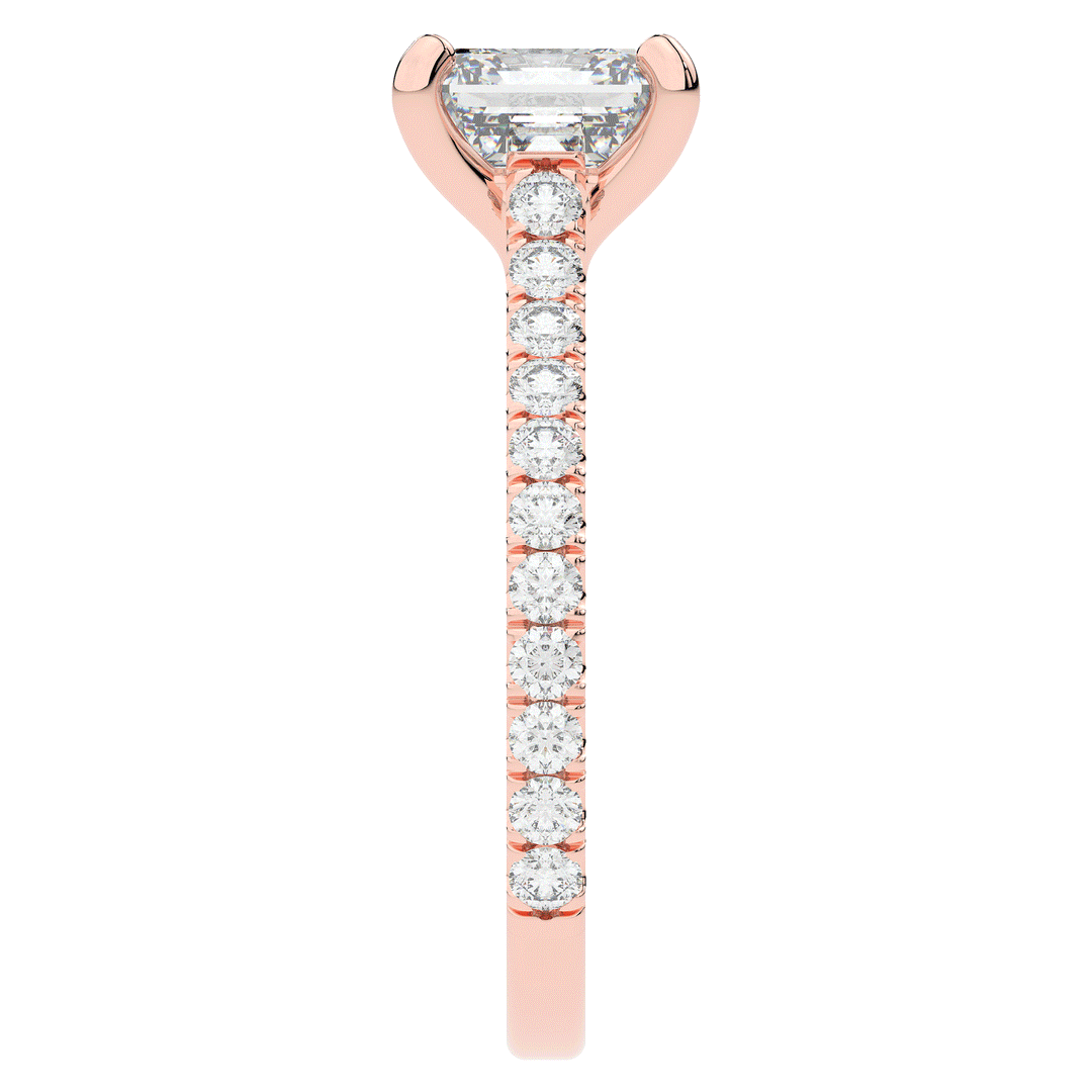 2.40CT.TW ASSCHER LAB DIAMOND ENGAGEMENT RING - Nazarelle