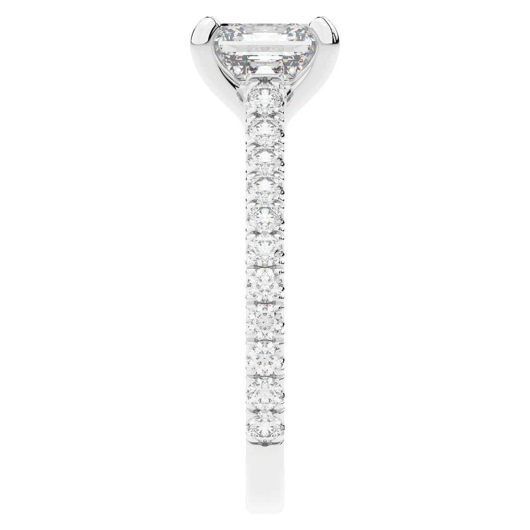 2.40CT.TW ASSCHER LAB DIAMOND ENGAGEMENT RING - Nazarelle