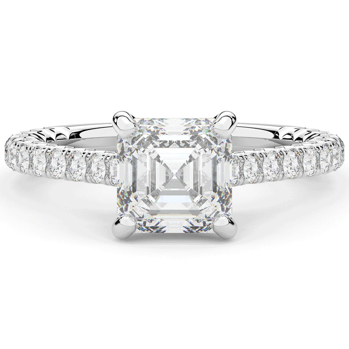 2.40CT.TW ASSCHER LAB DIAMOND ENGAGEMENT RING - Nazarelle