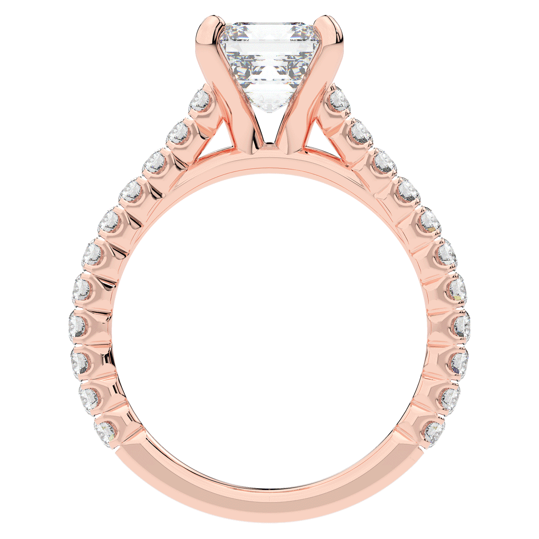 2.40CT.TW ASSCHER LAB DIAMOND ENGAGEMENT RING - Nazarelle