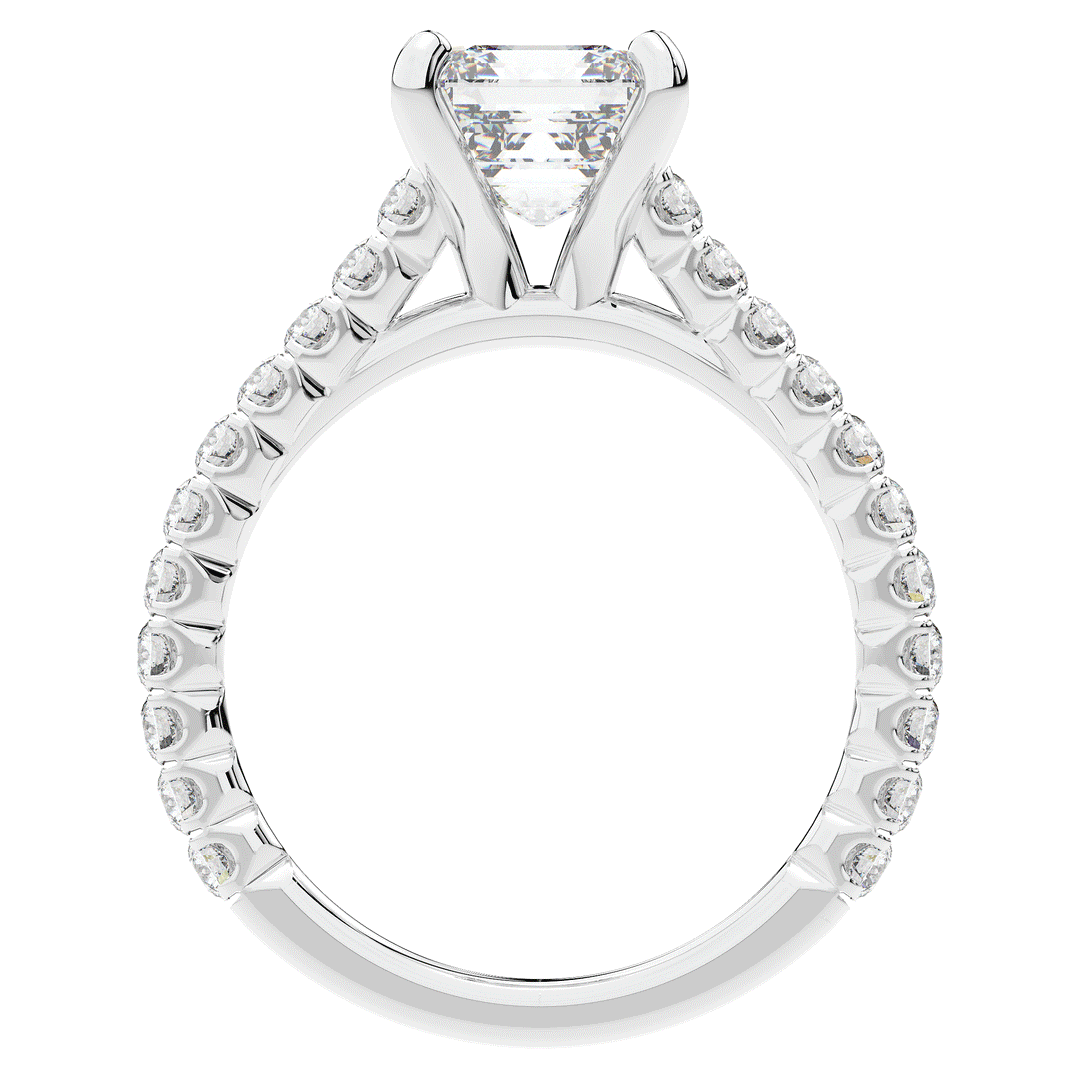 2.40CT.TW ASSCHER LAB DIAMOND ENGAGEMENT RING - Nazarelle