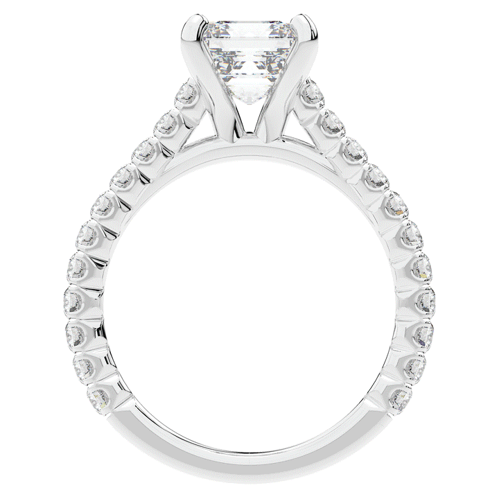 2.40CT.TW ASSCHER LAB DIAMOND ENGAGEMENT RING - Nazarelle