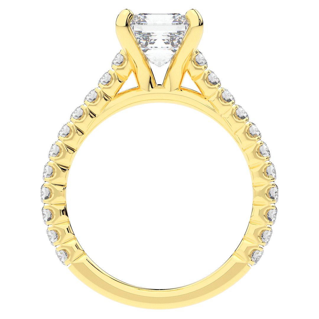 2.40CT.TW ASSCHER LAB DIAMOND ENGAGEMENT RING - Nazarelle