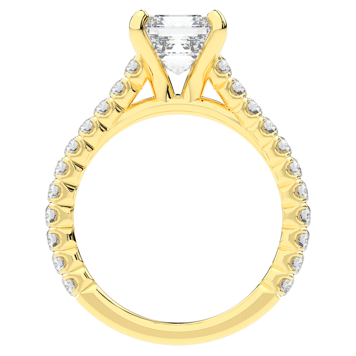 2.40CT.TW ASSCHER LAB DIAMOND ENGAGEMENT RING - Nazarelle