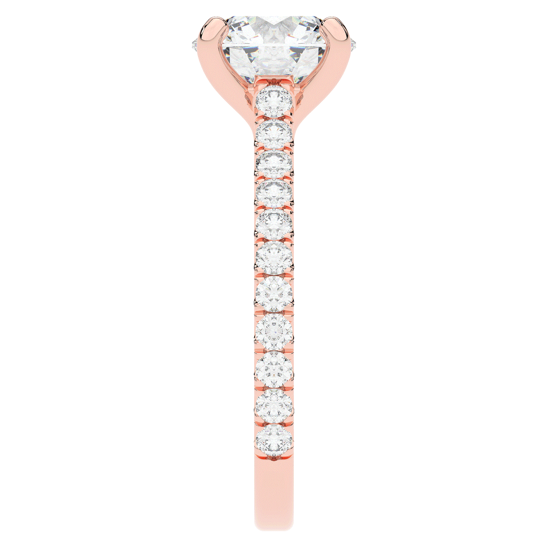 2.40CT.TW ROUND LAB DIAMOND ENGAGEMENT RING - Nazarelle