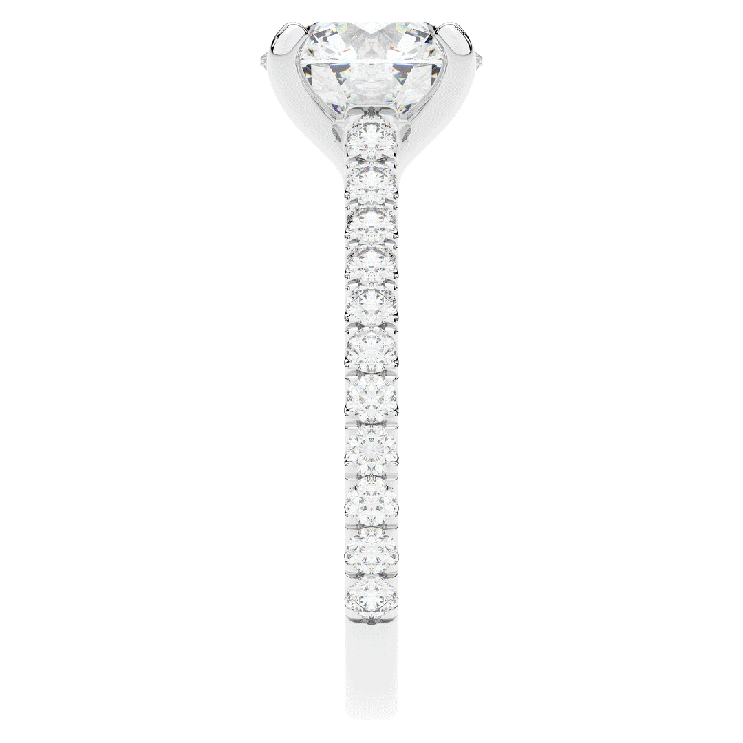 2.40CT.TW ROUND LAB DIAMOND ENGAGEMENT RING - Nazarelle