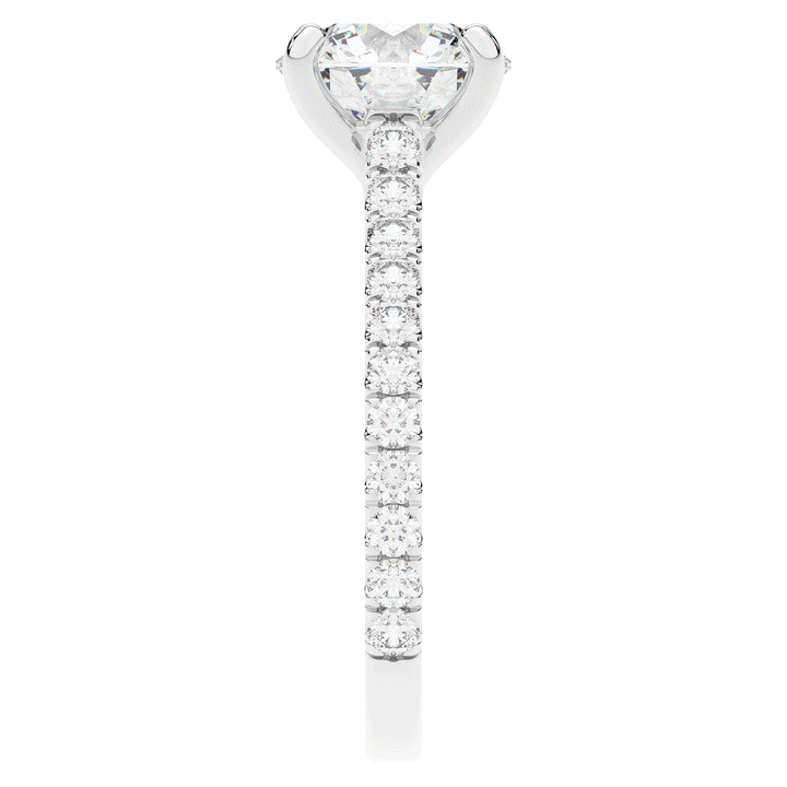 2.40CT.TW ROUND LAB DIAMOND ENGAGEMENT RING - Nazarelle