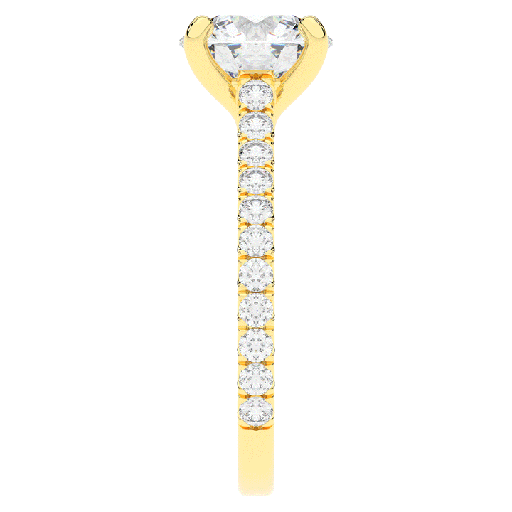 2.40CT.TW ROUND LAB DIAMOND ENGAGEMENT RING - Nazarelle