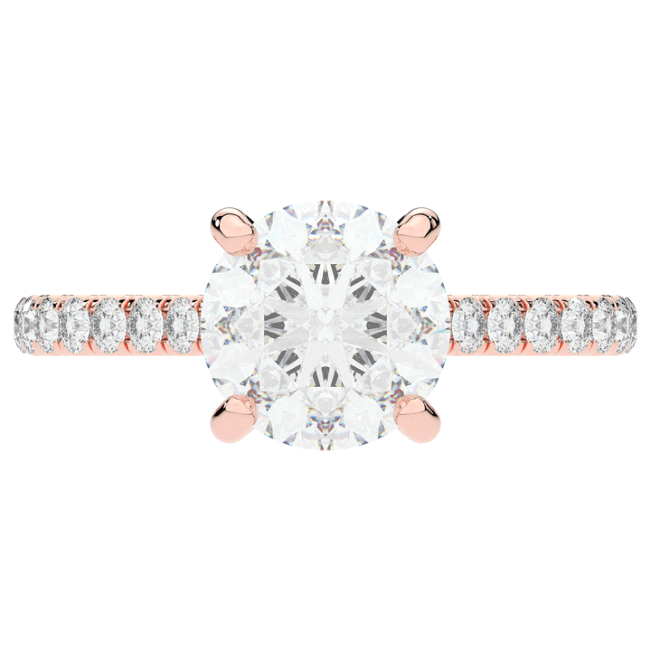 2.40CT.TW ROUND LAB DIAMOND ENGAGEMENT RING - Nazarelle