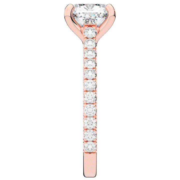 2.40CT.TW CUSHION LAB DIAMOND ENGAGEMENT RING - Nazarelle