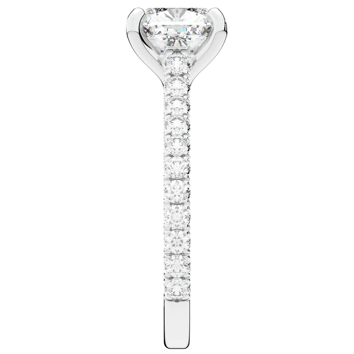 2.40CT.TW CUSHION LAB DIAMOND ENGAGEMENT RING - Nazarelle