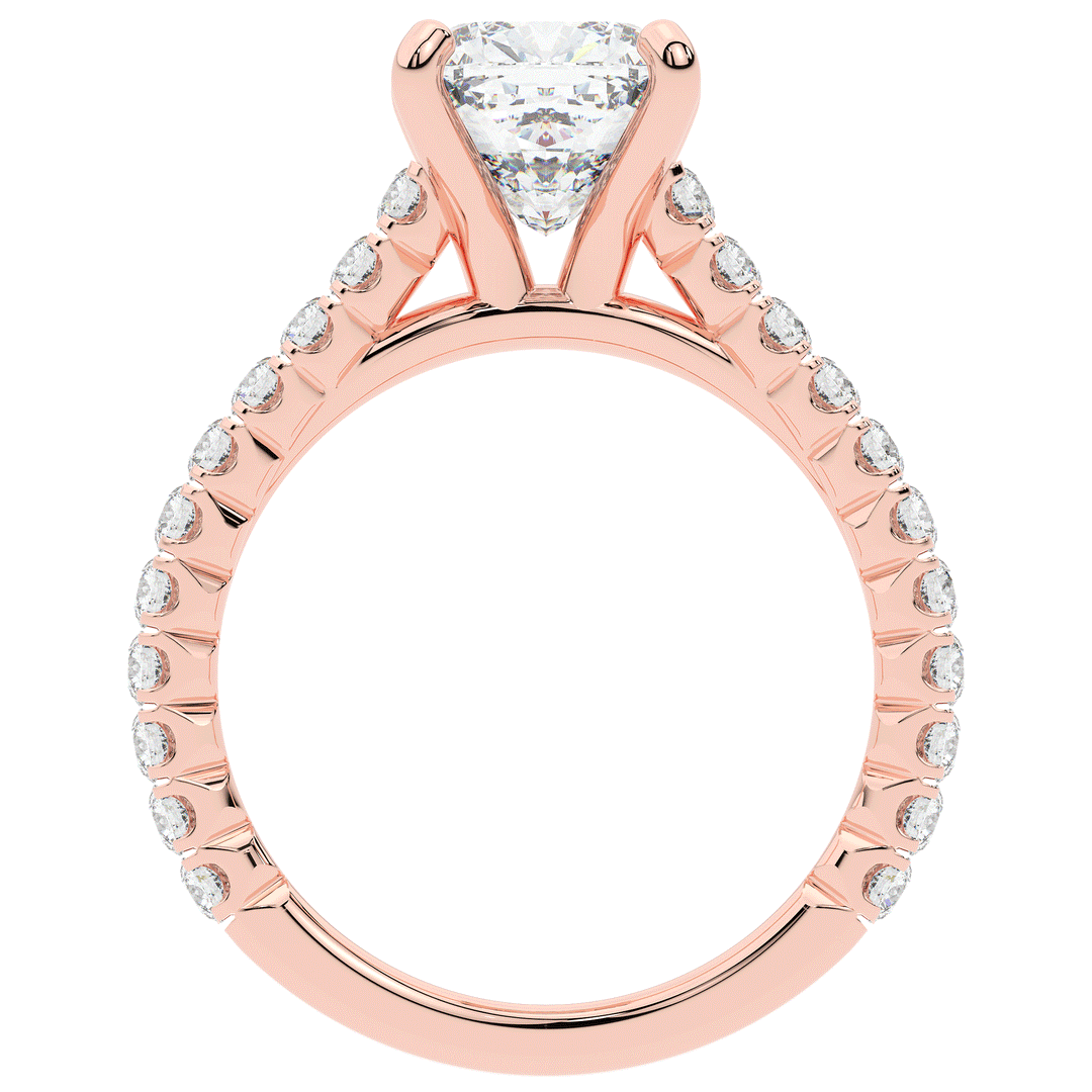 2.40CT.TW CUSHION LAB DIAMOND ENGAGEMENT RING - Nazarelle