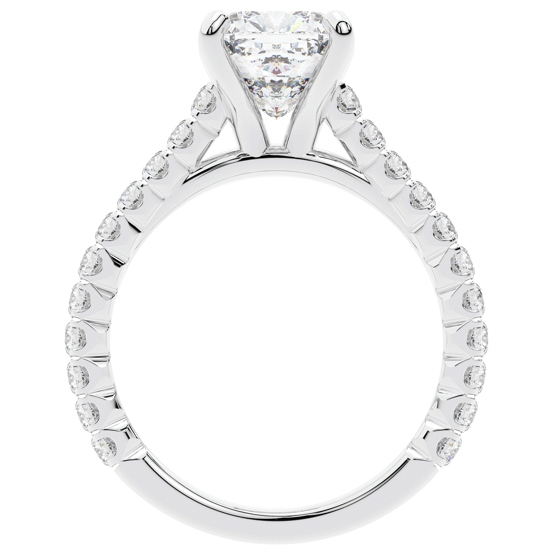 2.40CT.TW CUSHION LAB DIAMOND ENGAGEMENT RING - Nazarelle