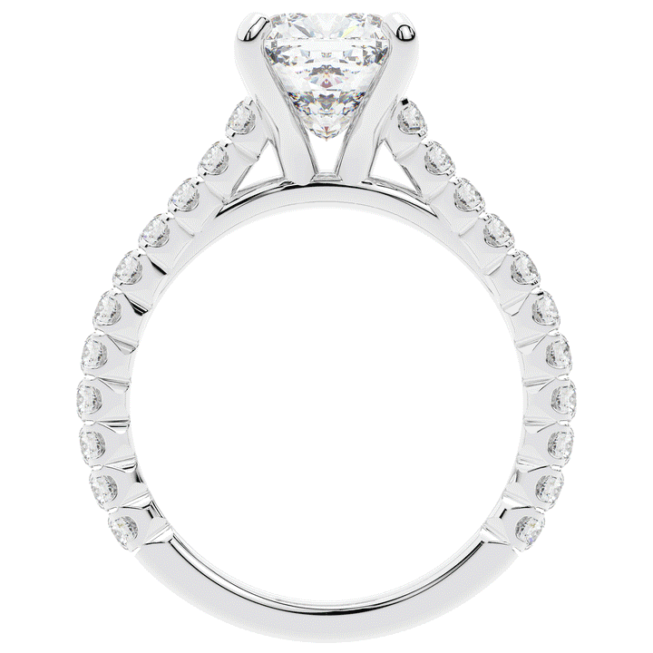 2.40CT.TW CUSHION LAB DIAMOND ENGAGEMENT RING - Nazarelle