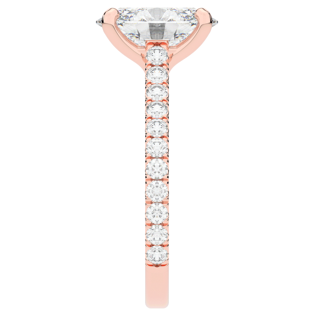 2.40CT.TW OVAL LAB DIAMOND ENGAGEMENT RING - Nazarelle