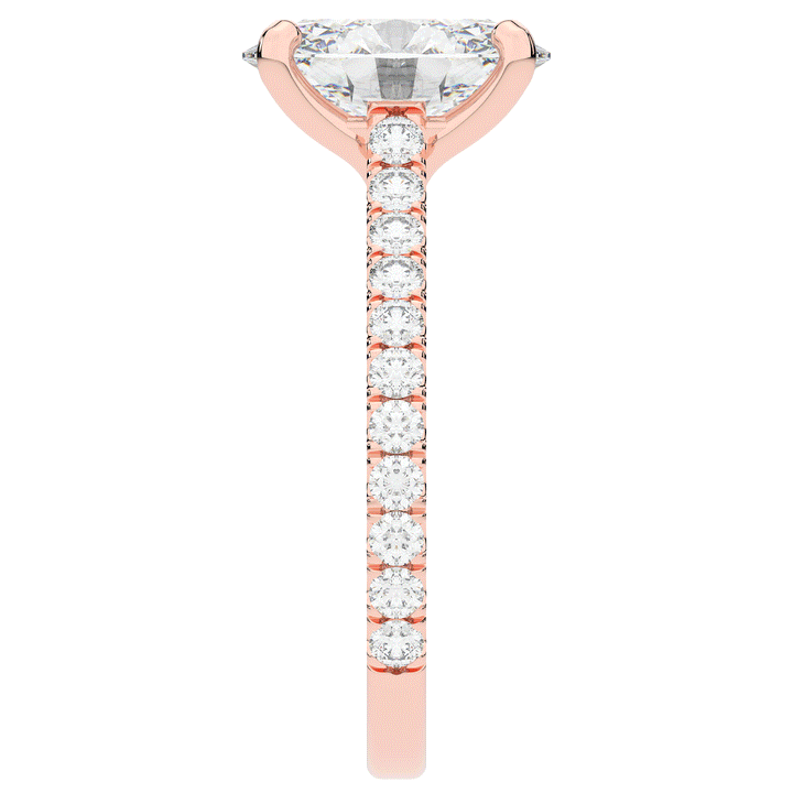 2.40CT.TW OVAL LAB DIAMOND ENGAGEMENT RING - Nazarelle