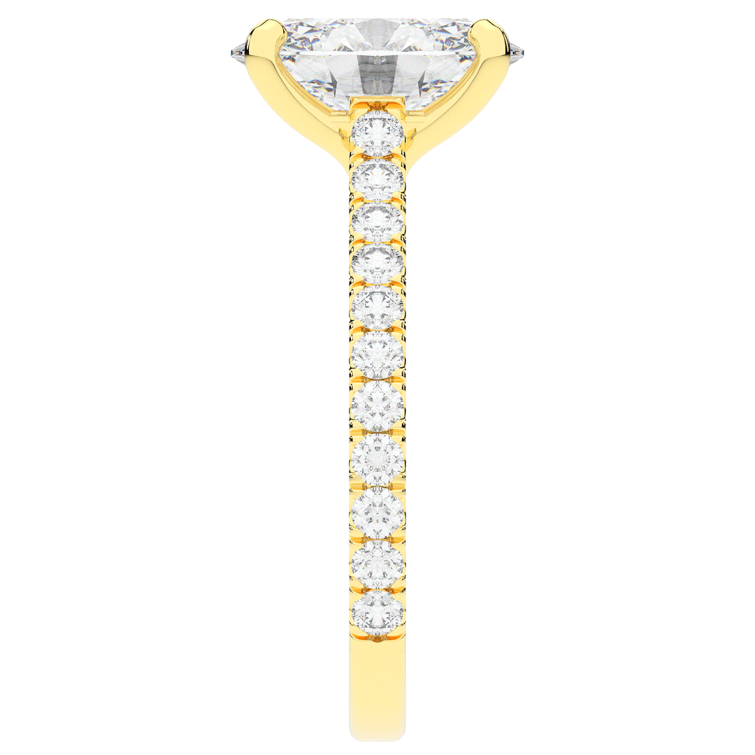 2.40CT.TW OVAL LAB DIAMOND ENGAGEMENT RING - Nazarelle