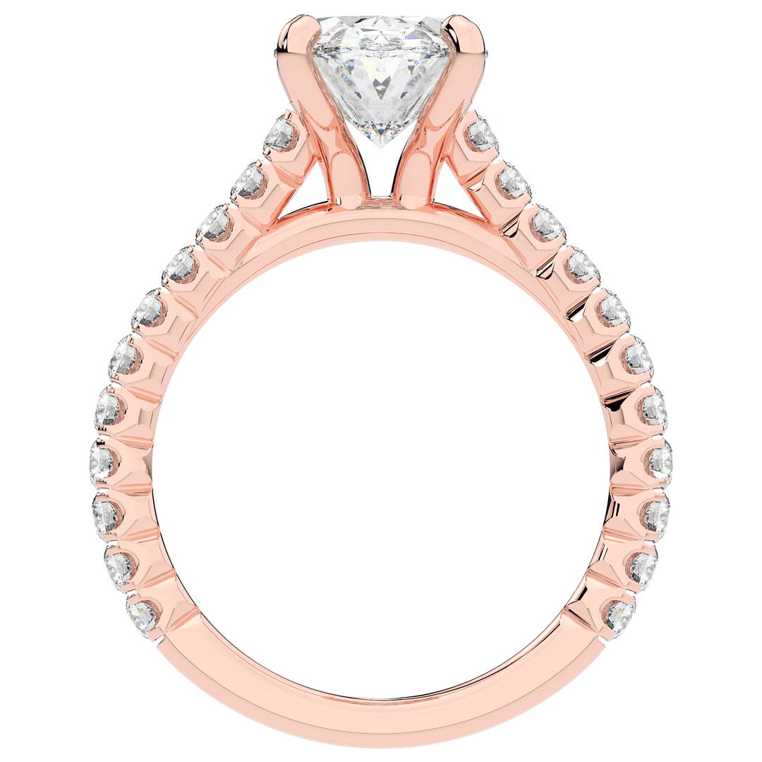 2.40CT.TW OVAL LAB DIAMOND ENGAGEMENT RING - Nazarelle