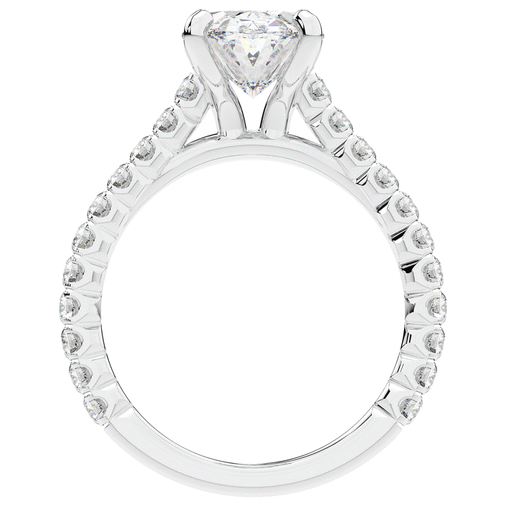2.40CT.TW OVAL LAB DIAMOND ENGAGEMENT RING - Nazarelle